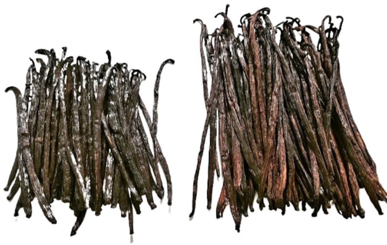 Grade B 10 sticks Madagascar natural vanilla beans for Extract, Powder, and Paste old, dried and imperfect beans image 5