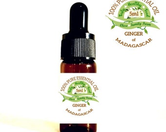 Ginger 100% pure essential oil from Madagascar