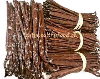 Grade A (20 sticks) Madagascar NATURAL vanilla beans for Extract & Baking, Cooking, Brewing, Infusion, Candles