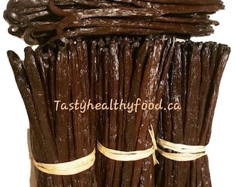 Grade A (20 beans) Madagascar natural vanilla beans for Extract and Baking