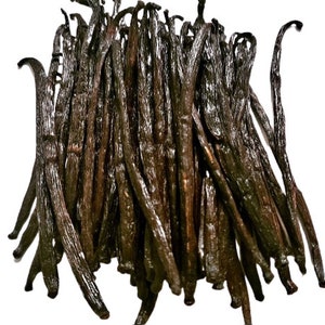 Grade B 10 sticks Madagascar natural vanilla beans for Extract, Powder, and Paste old, dried and imperfect beans image 2