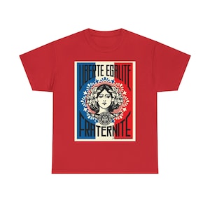 Liberté, Égalité, Fraternité Unisex Heavy Cotton Tee