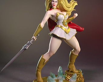 She-Ra Miniature: SFW NSFW 1/10 1/6 1/8 Scale Fantasy Figurine (Unpainted) Exclusive