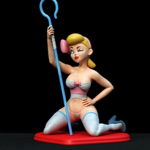 BoooPeep SFW Unpainted Fantasy Female Figurine:  Resin Model Kit (75mm, 1/6-1/10 Scale) 2024 Exclusive