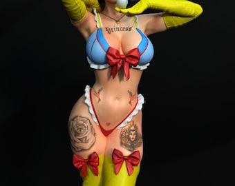 Snow White SFW NSFW 1/10 1/6 1/8 *UNpainted* Fantasy Female  Figurine Torridaminis
