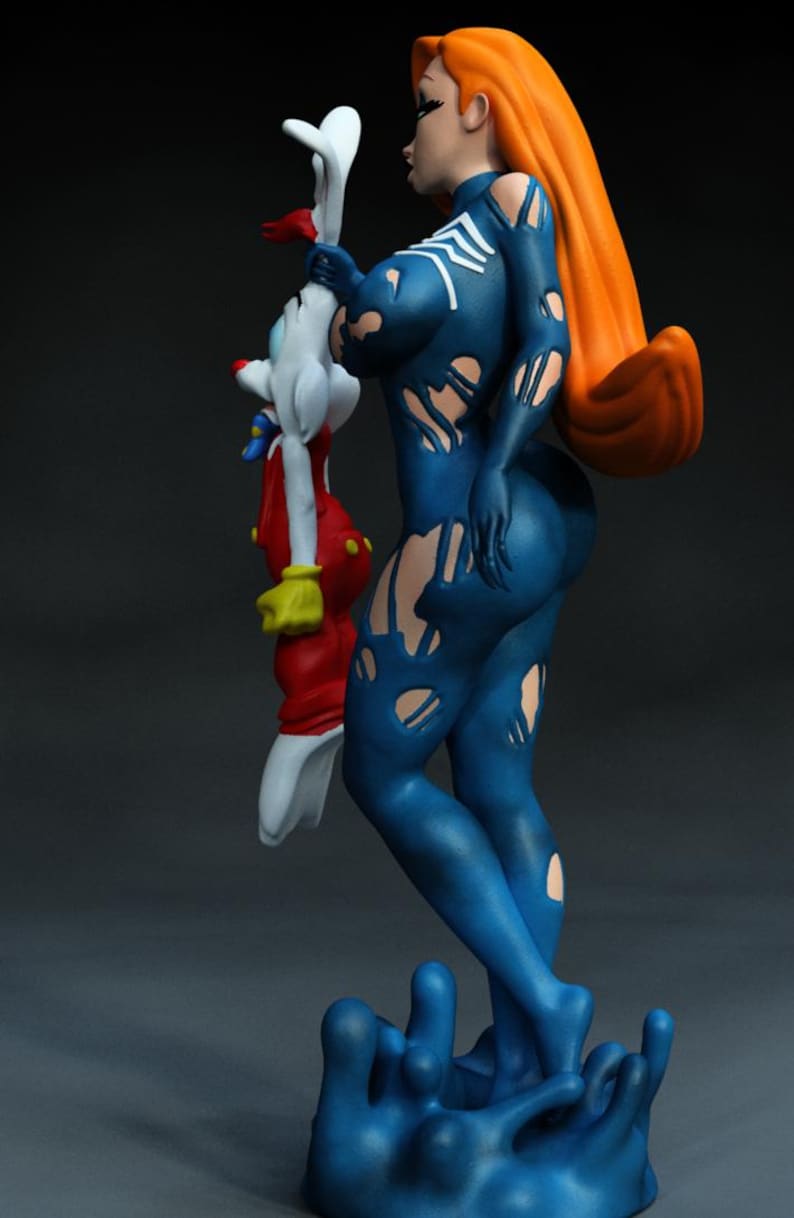 Jessica Rabbit Venom 75mm Resin Figurine - Unpainted Model - Etsy