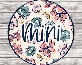 Mini Floral Watercolor Sublimation |Mama and mini PNG | Floral Sublimation design |mini floral mom sublimation | Mother’s Day Gift