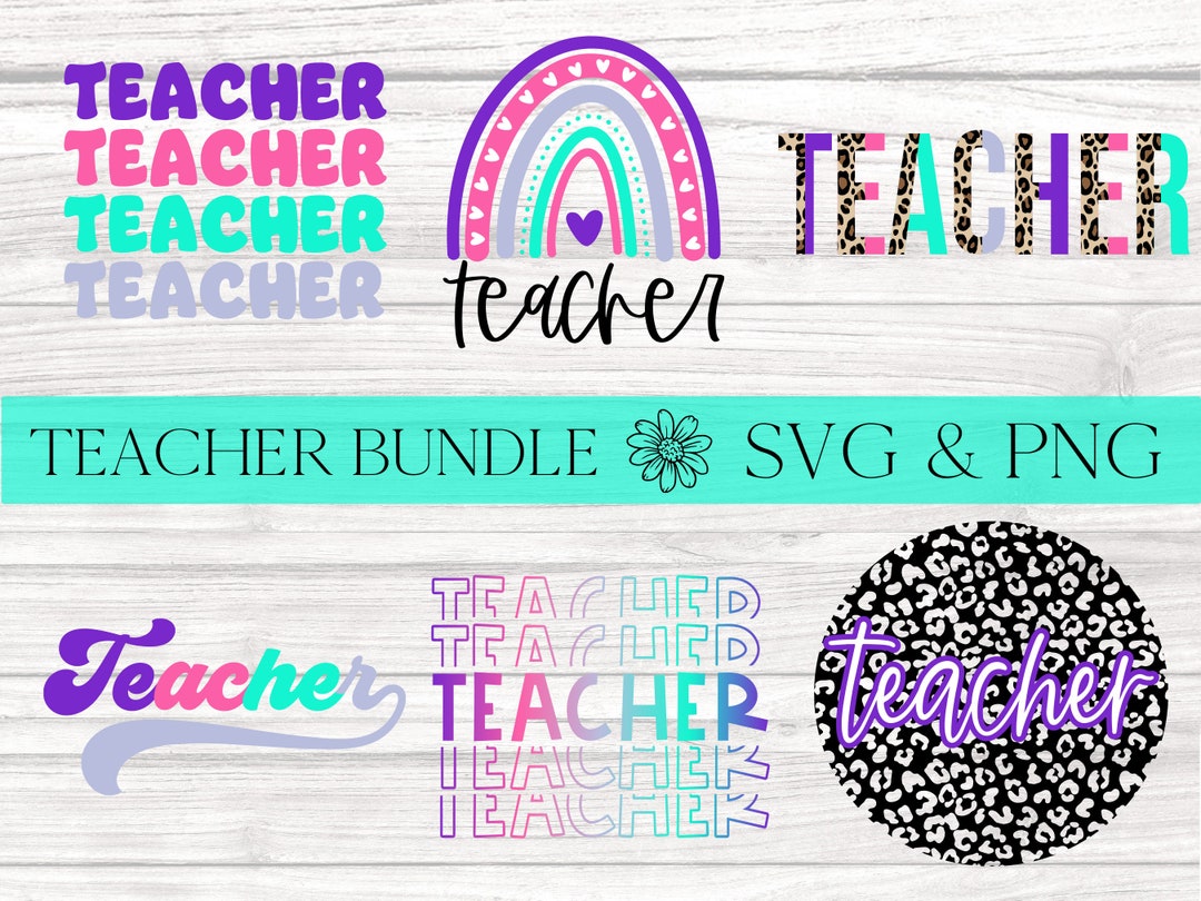 Teacher Svg Bundle,teacher Svg, School Svg, Teacher Gift Svg, Back to ...