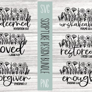 versículo de la biblia svg, escritura svg, cristiano svg, jesús svg, biblia svg, floral svg, fe svg, bendito svg, ella es fuerte svg, cristiano png