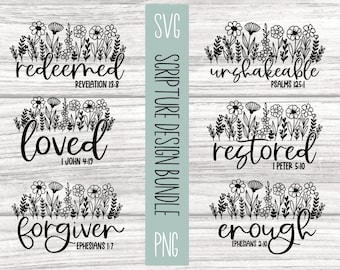 Bible verse svg, scripture svg, christian svg, Jesus svg, bible svg, floral svg, faith svg, blessed svg, she is strong svg, christian png