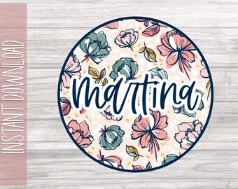 Benutzerdefinierte Martina Png | Sofort Download | Oma Muttertag Shirt | Mamaw SVG Design | Gesegnete Mamaw | Muttertag Png | Mama Geschenk