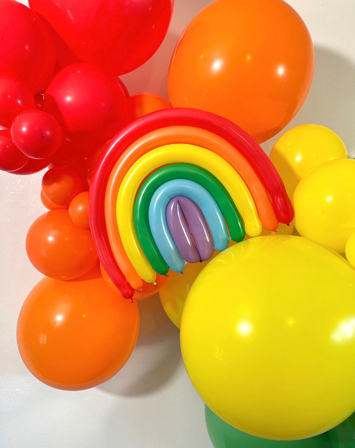 Rainbow Balloon Garland Kit Colorful Rainbow Balloon Arch Etsy