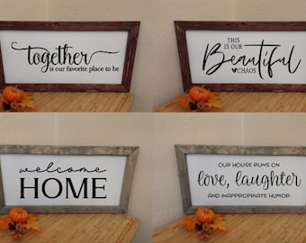 Rustic Wood Sign - Love, Laughter, & Inappropriate Humor