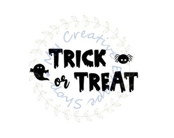 Trick or Treat Halloween SVG, PNG, PDF (Digital Download)