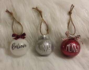 Christmas Ornaments | Glitter Ornaments