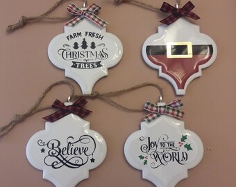 Christmas Ornaments | Tile Christmas Ornament
