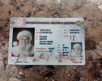 Santa Drivers License