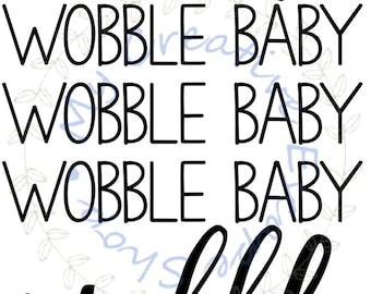 Gobble Till You Wobble SVG, Thanksgiving Baby (Digital Files)