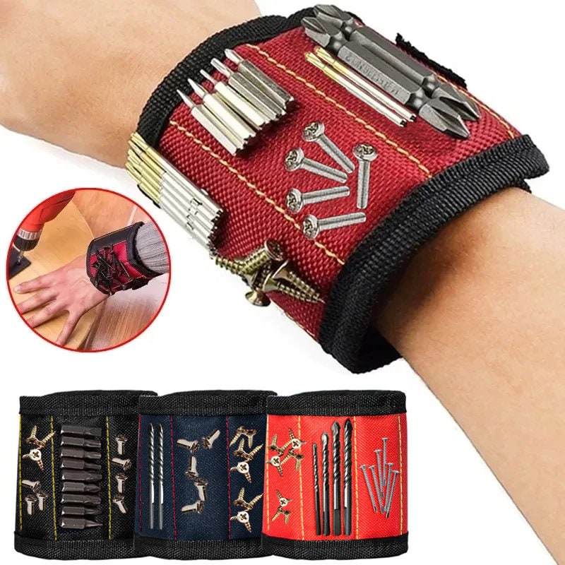 Magnetic Wristband Toolkit Belt Screw Scissor Holder Tool Storage Wrist bracelet 