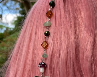 Mini mushroom hair chains