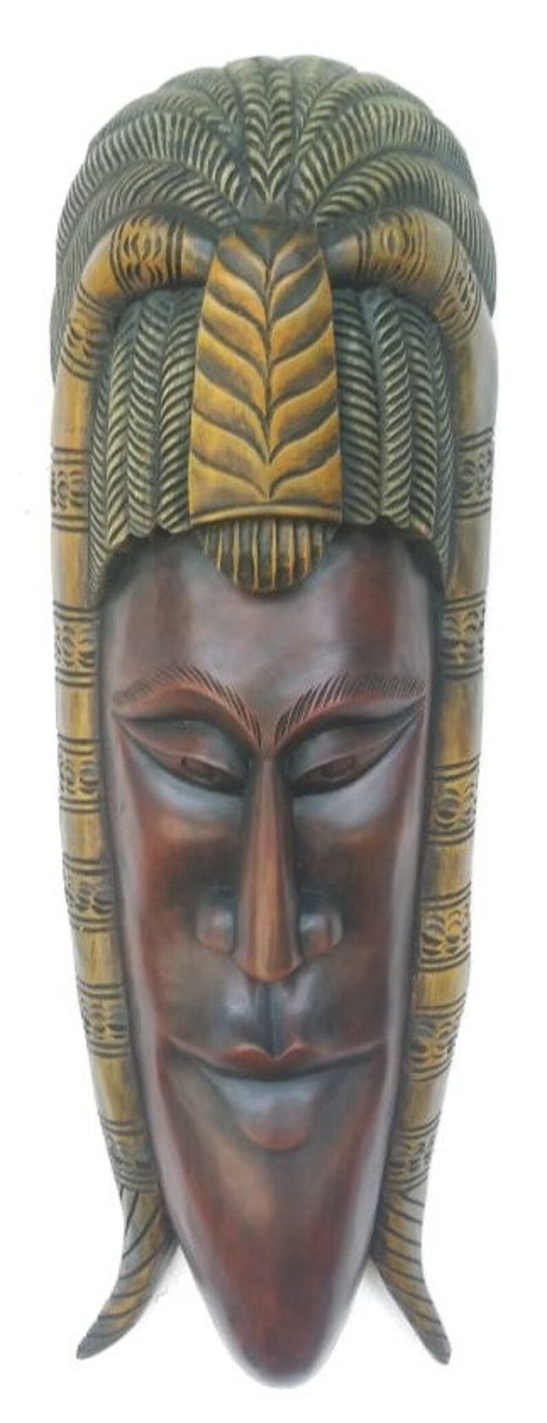 Wood Mask, Wall Decor, Wall Art, Wall Hanging , Gift, Wall Art