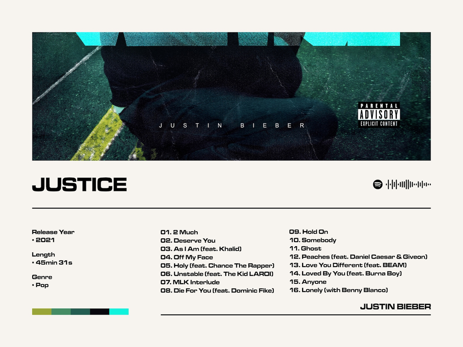Justice Justin Bieber Album Poster Framed Poster Etsy