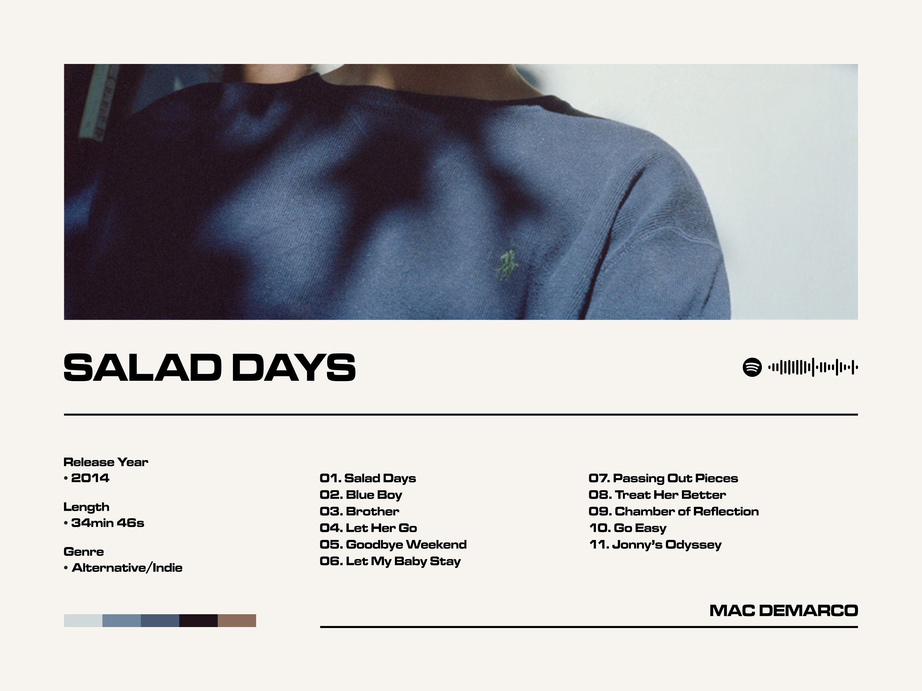Salad Days Mac DeMarco Album Poster Framed Poster Etsy