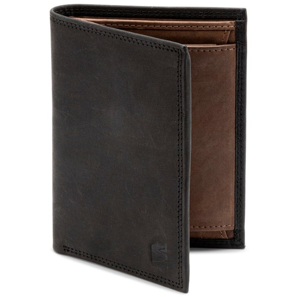 SERASAR | Leather wallet men "Vintage" with RFID protection | Real leather | 12 card slots | Including gift box | Great gift idea