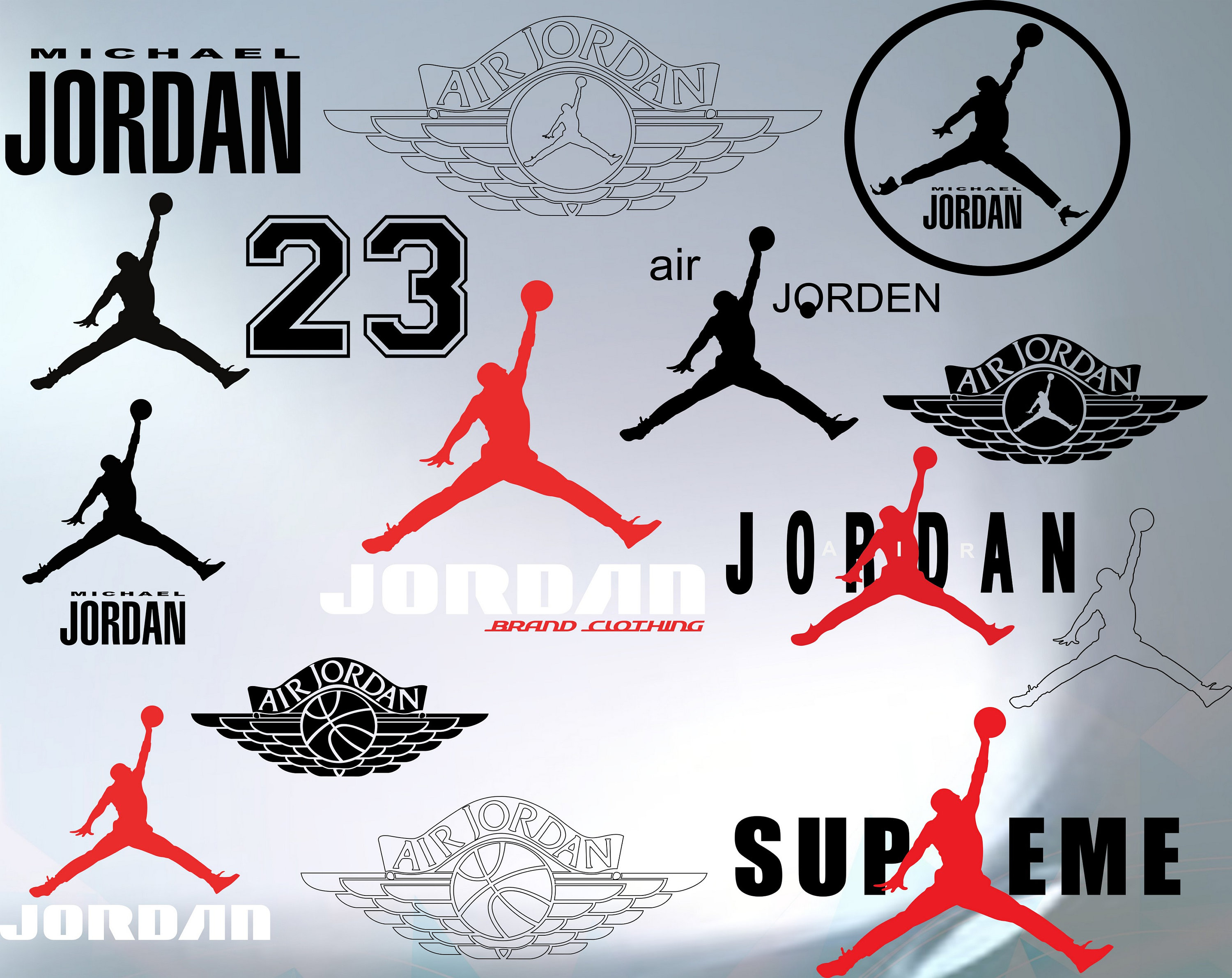 Air Jordan logo bundle svg Fashion Brand svg Logo Brand svg Etsy