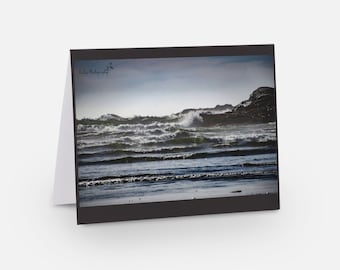 Waves Card - Blank Inside