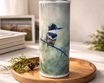 Belted King Fisher 20oz Stainless Steel Tumbler for hot and cold