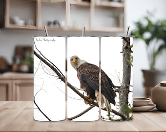 Bald Eagle Tumbler: 20oz Stainless Steel Bird Lover Gift