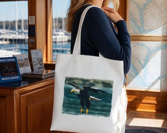 Eagle Glide Tote Bag Canvas 14"x16"