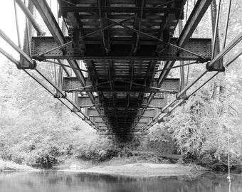 Under Trestle B&W - Instant Digital Print