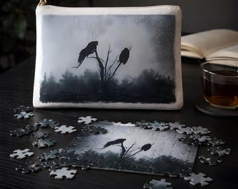 Turkey Vulture Puzzle (120 Piece) with Zipper Canvas Bag