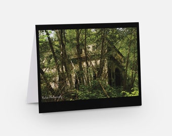 Jordan Abandoned House Photo Card - High Gloss Blank Card