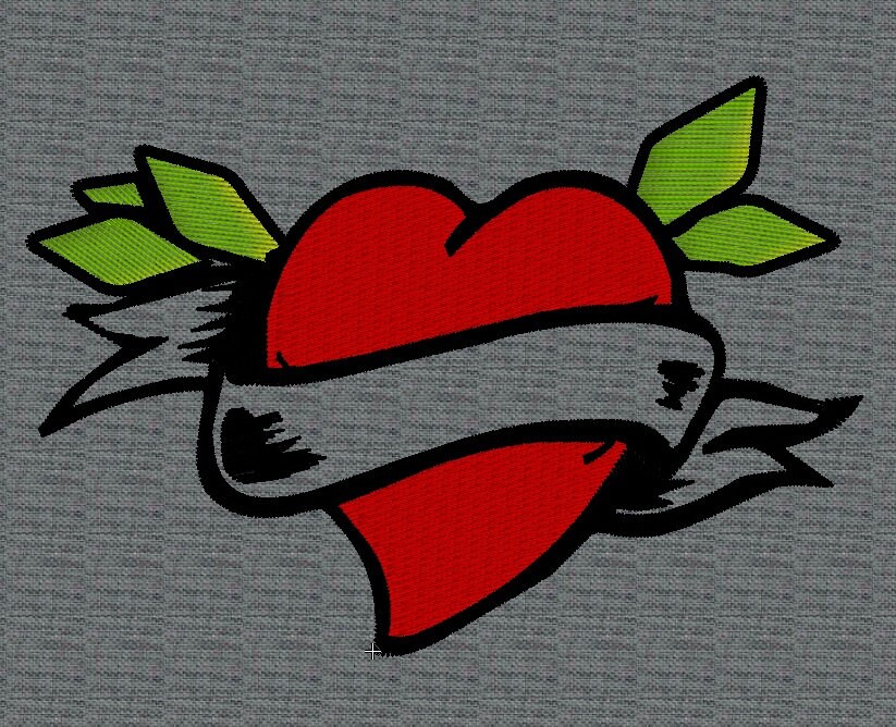 Heart Tattoo Banner Etsy