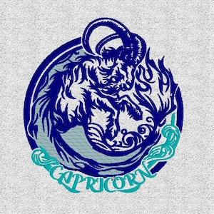 Capricorn Zodiac  Machine Embroidery Download