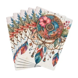 Boho Spielkarten Set, Einzigartiges Poker Deck für Spieleabend, Geschenk für Gamer,