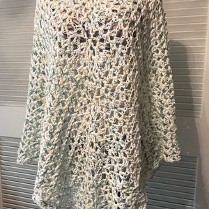 Happy Go Lucky Beach Swimsuit Coverup Poncho