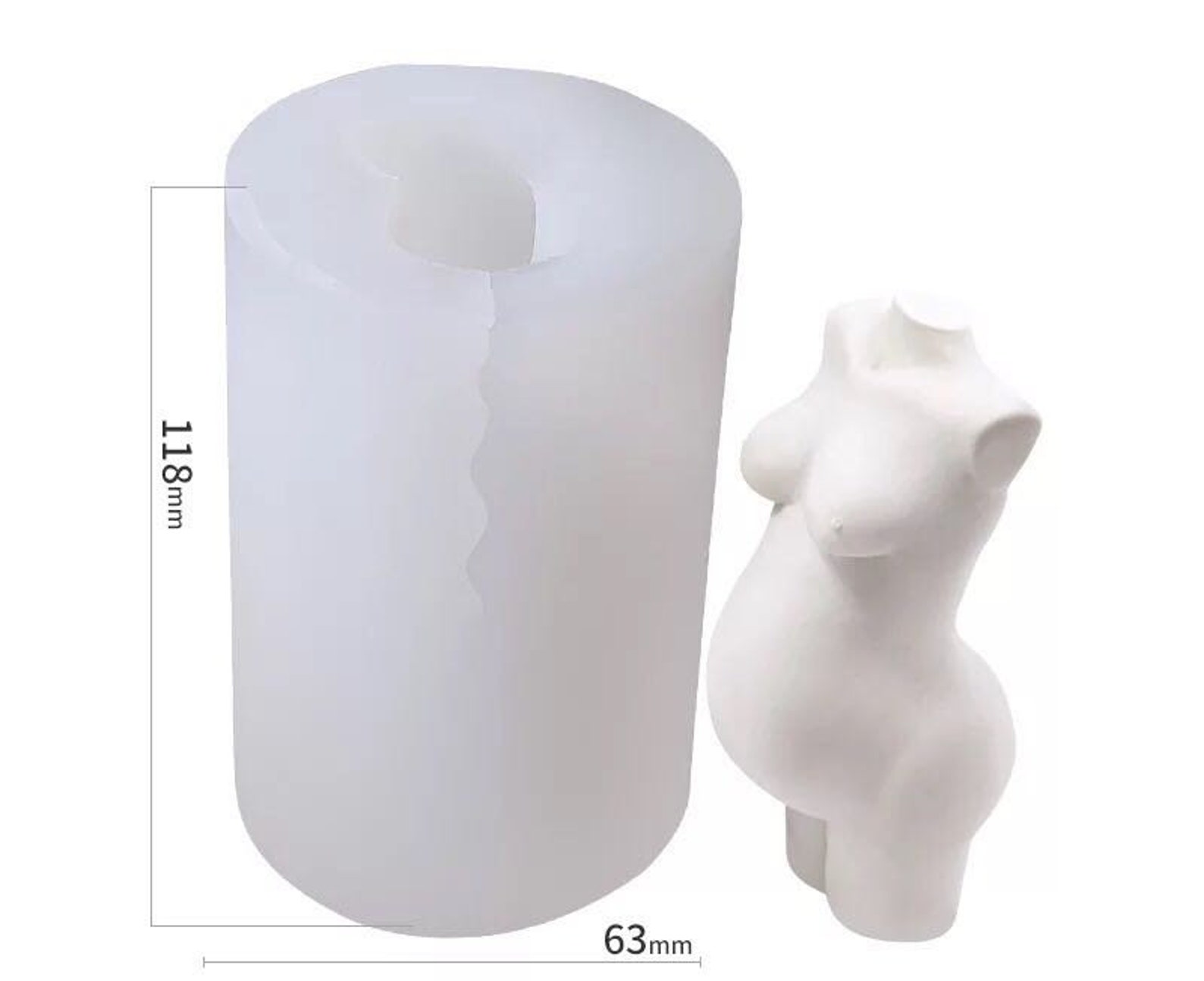 Body MoldWoman Body Candle MoldFemale Torso Candle Etsy