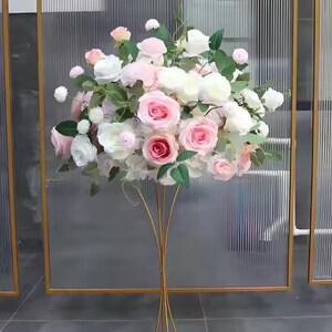 Artificial Floral Ball Wedding Table Centerpiece Wedding Aisle Flower Ball Floral Arrangement Wedding Bridal Bouquet Wedding Events Backdrop