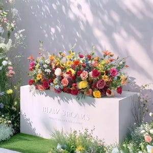 Wedding Ceremony Flowers Aisle,Wedding Floor Flower,Grounded Flower Arrangement,Aisle Arrangement Florals,Wedding Bridal Shower Flower Decor