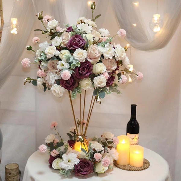 Flower Ball Table Centerpiece Artificial Flower Centrepiece Wedding Table Flower For Party Decor