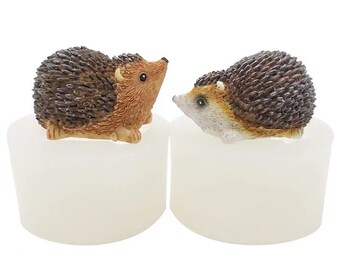 Little Hedgehog Craft Art Silicone Soap Mold Soap Making Supplies by YSCEN Cute Animal Craft Molds DIY Handmade Soap Molds Silicone Molds Hedgehog 