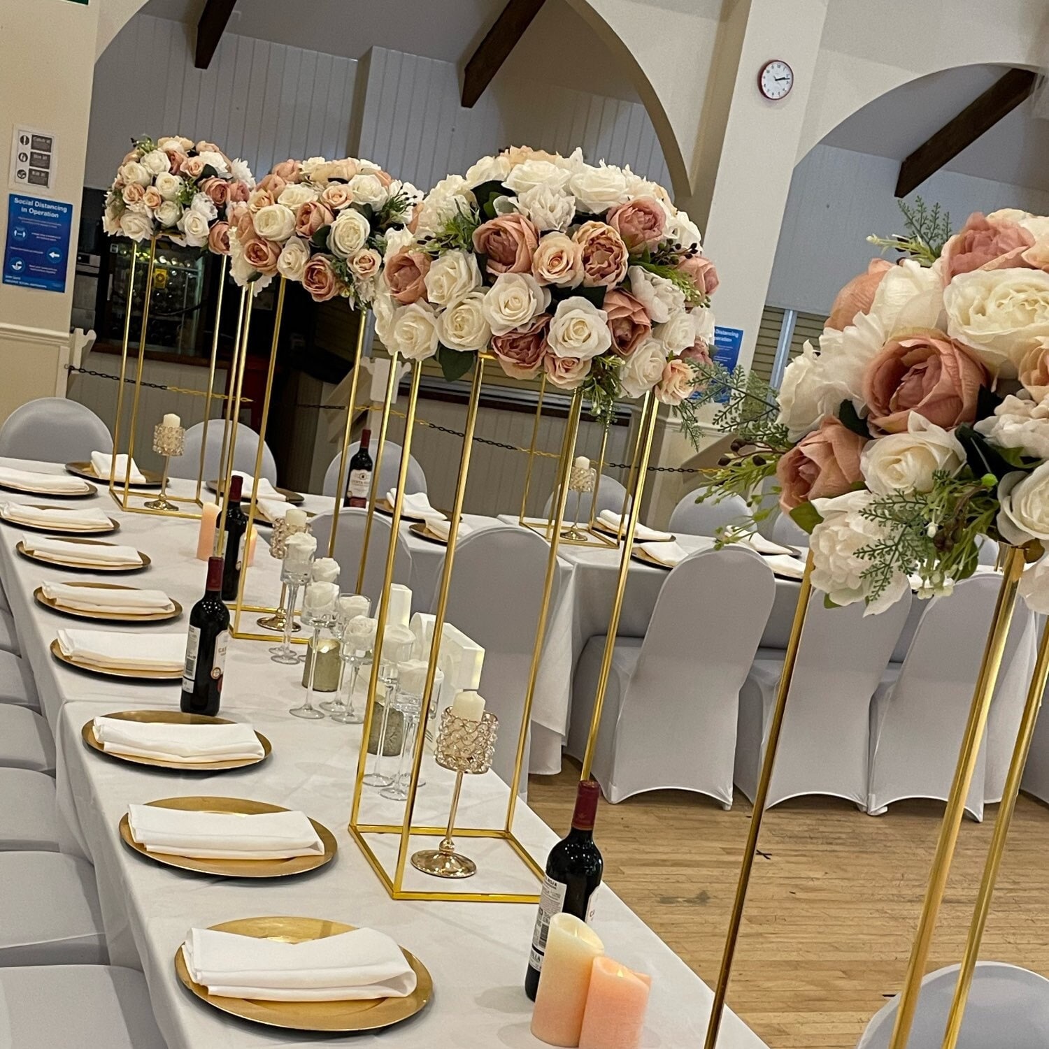 Tamanho grande mesa de bola de flores peça central arranjo de flores de casamento corredor bola de flores decoração de festa ao ar livre de negócios