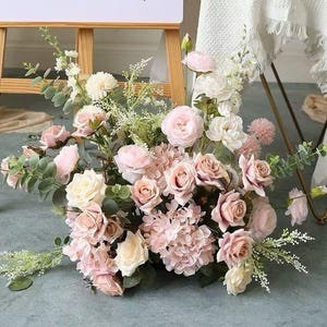 Pink Rose Flower Arrangement,Wedding Floor Flower,Ground Flower,Wedding Aisle Flowers,Wedding Centerpiece,Wedding Bridal Shower Flower Decor