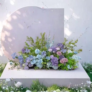 Wedding Floor Floral,Wedding Aisle Flowers Centerpiece,Wedding Flower Garland,Wedding Arrangement Arch,Wedding Corner Swag Arbour Flowers