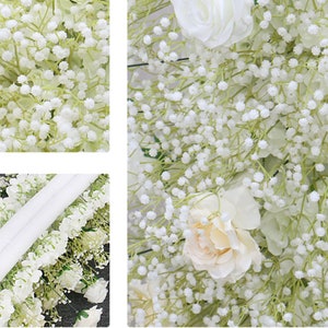 Babysbreath Wedding Flower Garland,Gypsophila Garland,Wedding Reception Table Runner,Floral Garland,Flower Arch,Table Runner image 4