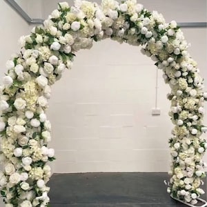 Arco di fiori per matrimonio, ghirlanda di fiori, runner di fiori, fondale di fiori per matrimonio, arco di fiori, composizione floreale per matrimonio, decorazione per feste di fiori ad arco